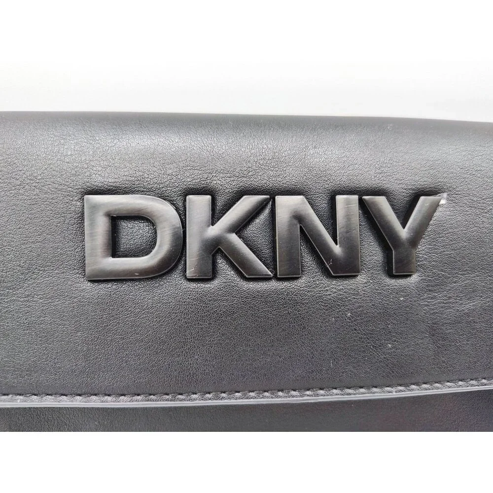 Belt Bag DKNY Black Women Accessory Loops Waist Pack 6.5 Inch Athleisure - Picture 3 of 14